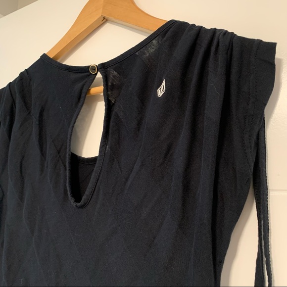 Volcom | Black Tee Shirt Tunic Dress Size Small - Picture 10 of 15